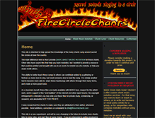 Tablet Screenshot of firecirclechants.com